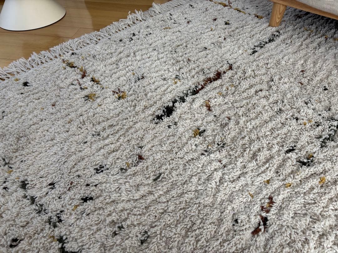 リセノ　BIANCA LINE DOT 200×250　ウィルトン織りラグ