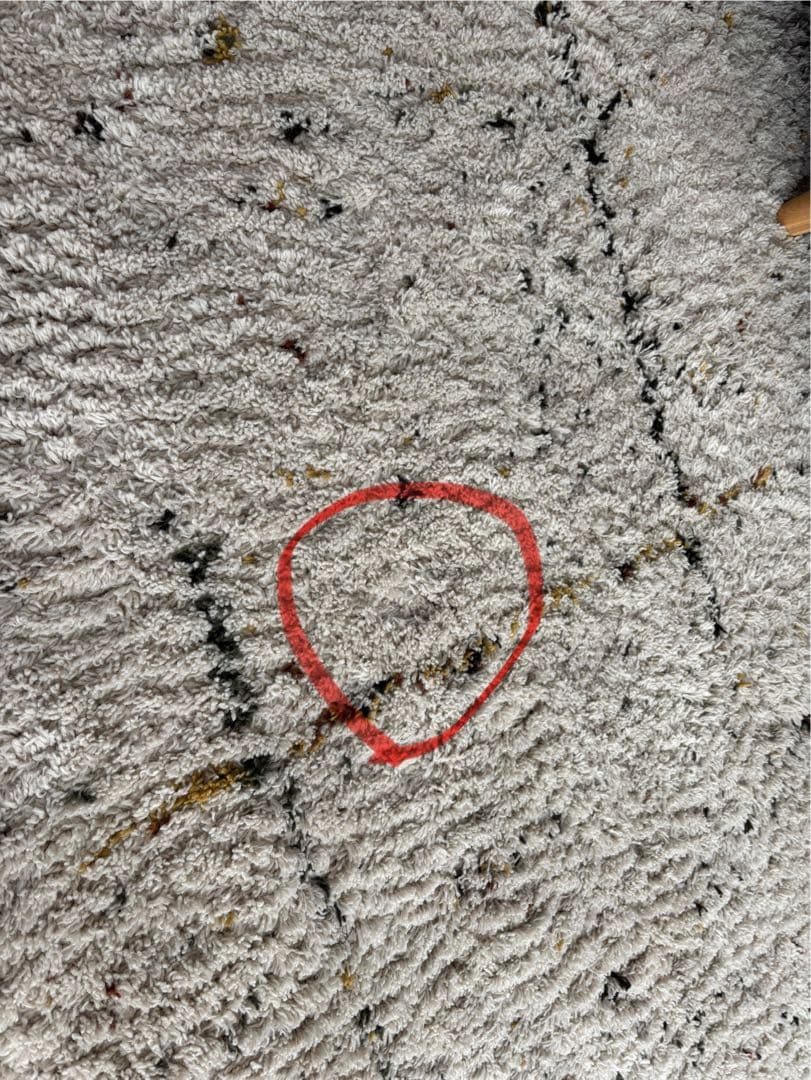 リセノ　BIANCA LINE DOT 200×250　ウィルトン織りラグ