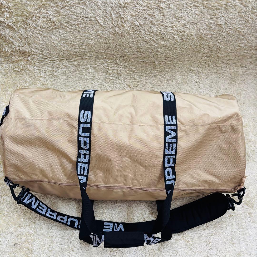 希少　18ss Supreme ボストンバック　Tan ベージュ　ボックスロゴ