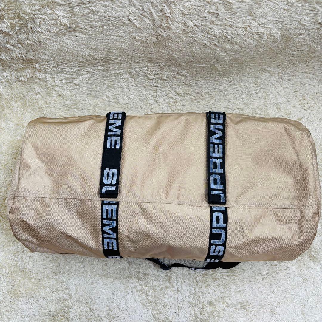 希少　18ss Supreme ボストンバック　Tan ベージュ　ボックスロゴ