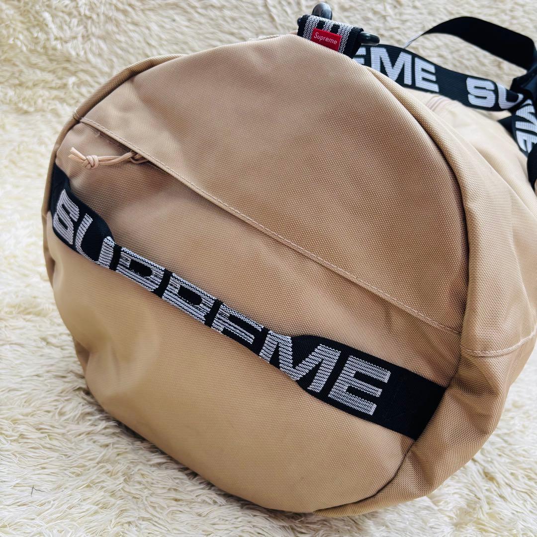 希少　18ss Supreme ボストンバック　Tan ベージュ　ボックスロゴ