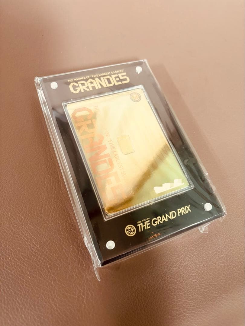 ✴︎GRANDE5✴︎ ボートレース 競艇 当選 SG 純金1g入 インゴットカード