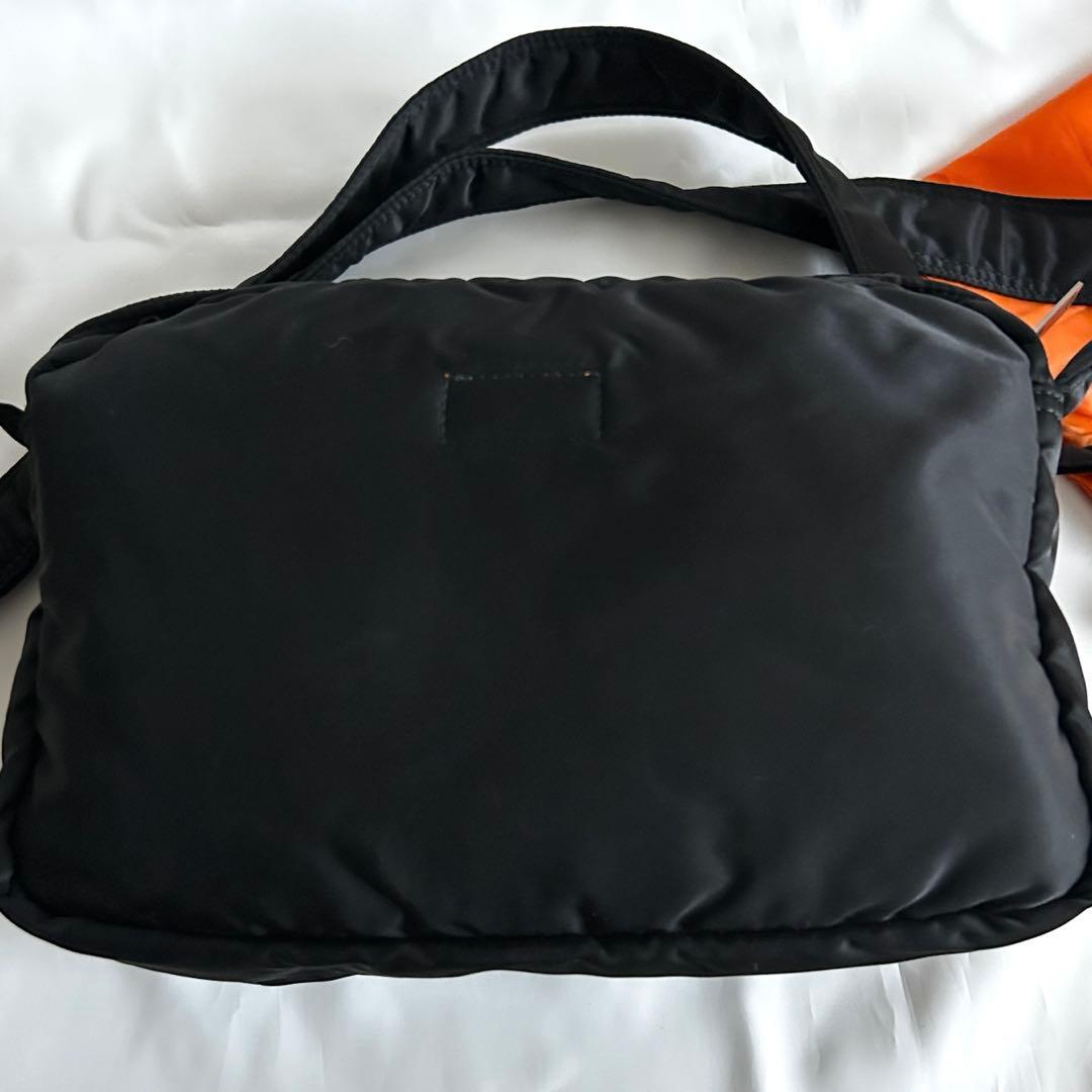 【美品】PORTER タンカー ２層ショルダーバック S size ブラック