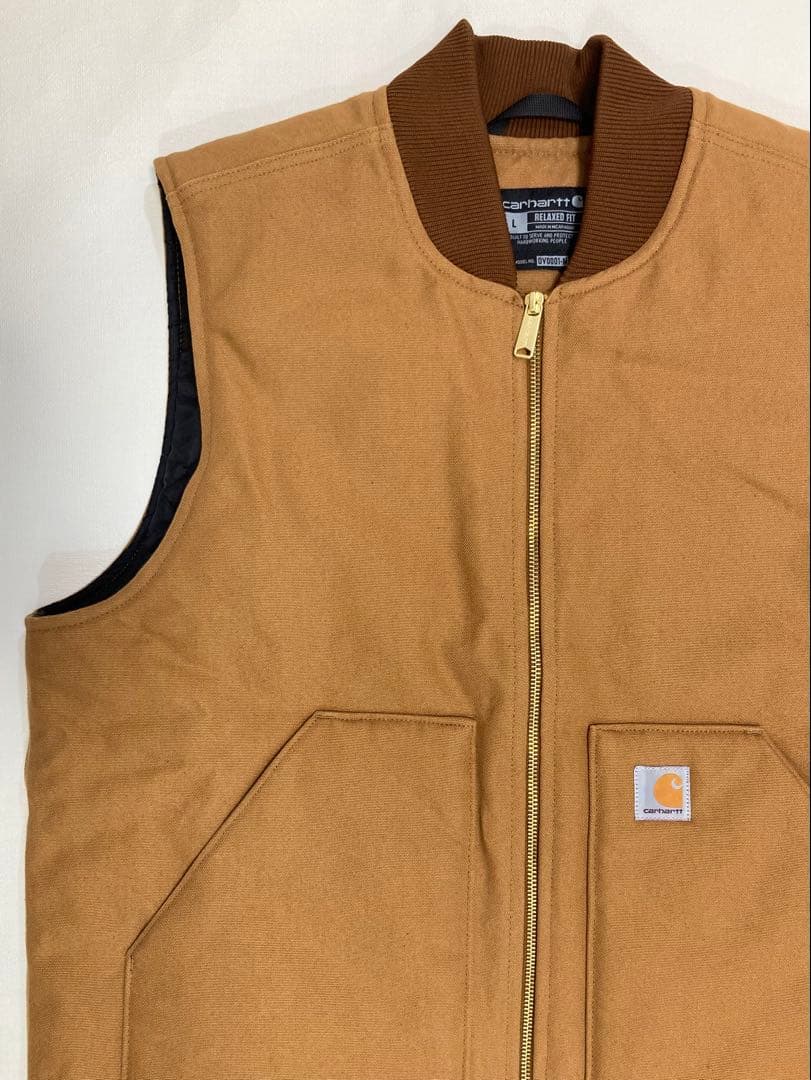 Carhartt カーハート ダックベスト V01 Lサイズ BRN 極美品