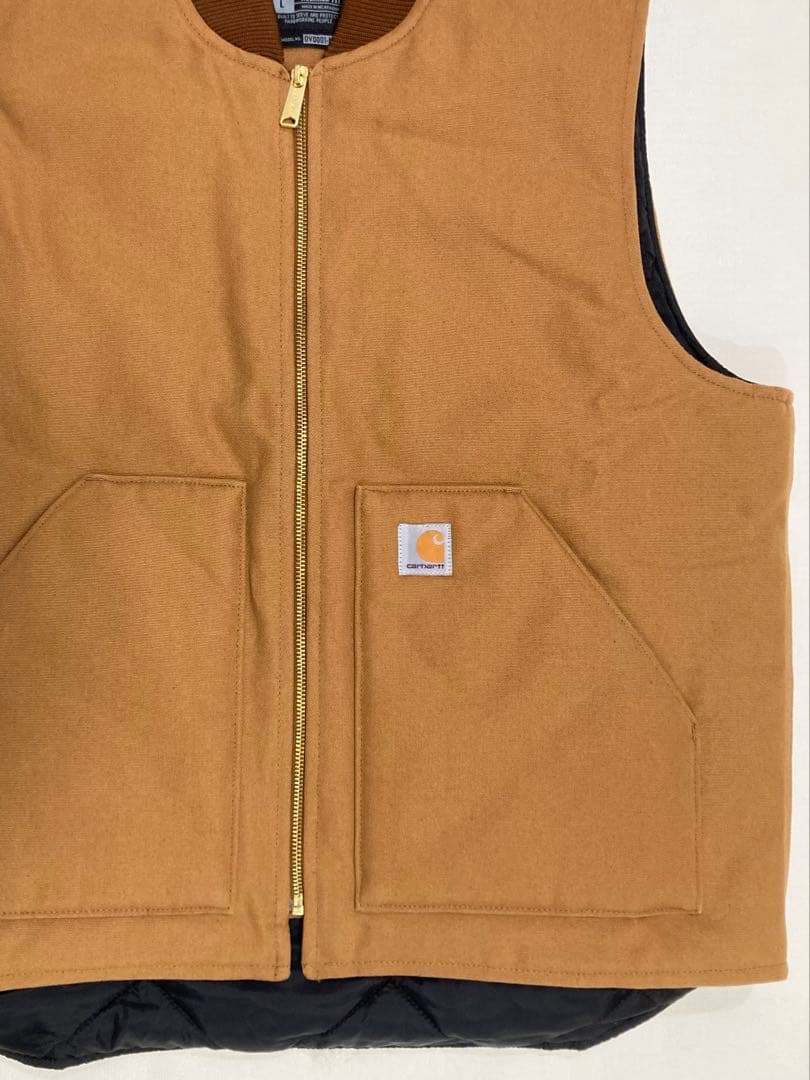 Carhartt カーハート ダックベスト V01 Lサイズ BRN 極美品