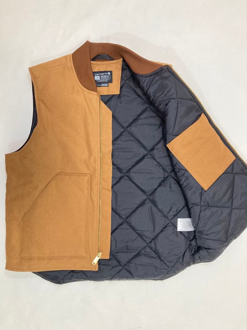 Carhartt カーハート ダックベスト V01 Lサイズ BRN 極美品
