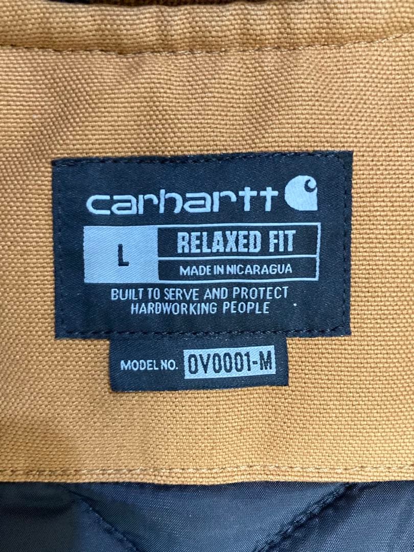 Carhartt カーハート ダックベスト V01 Lサイズ BRN 極美品