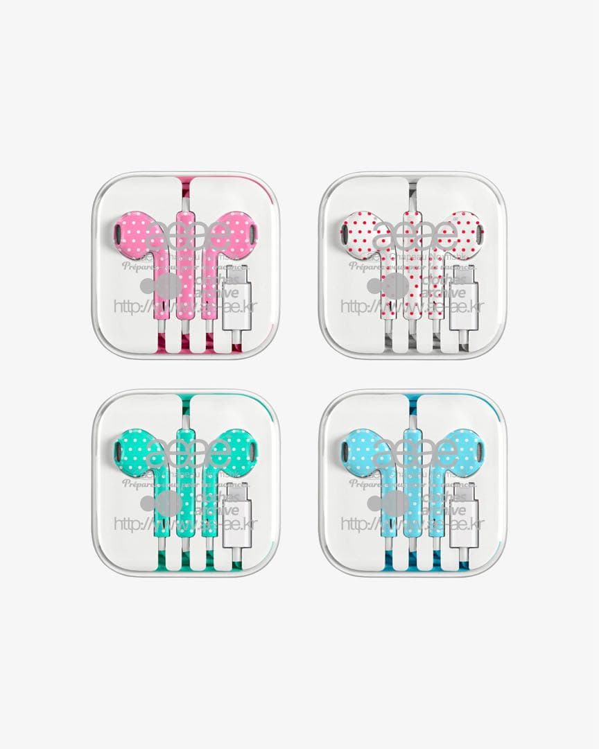 aeae 有線イヤホン イヤフォン ブルー