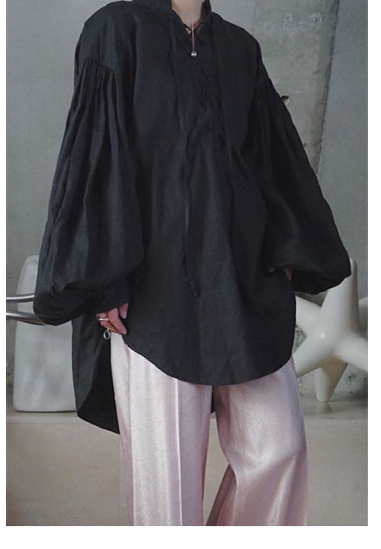 【完売品】デプト　チュニック　ブラック