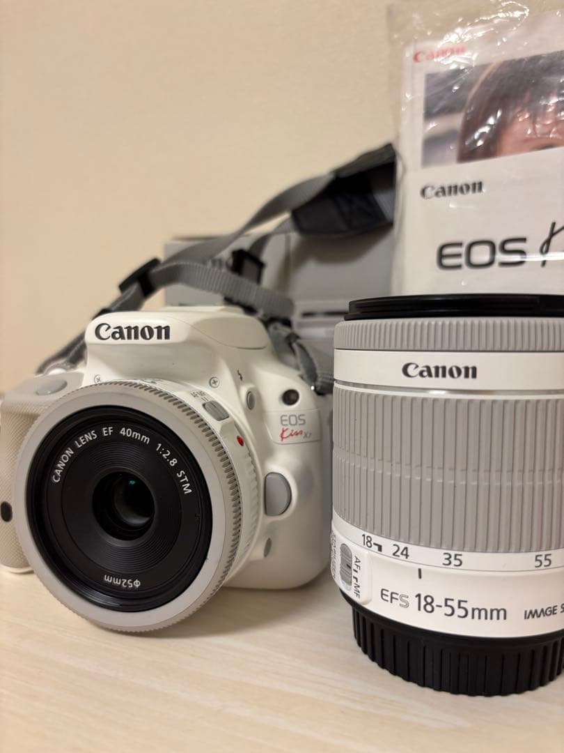 Canon EOS Kiss X7 ホワイト 本体 + レンズ