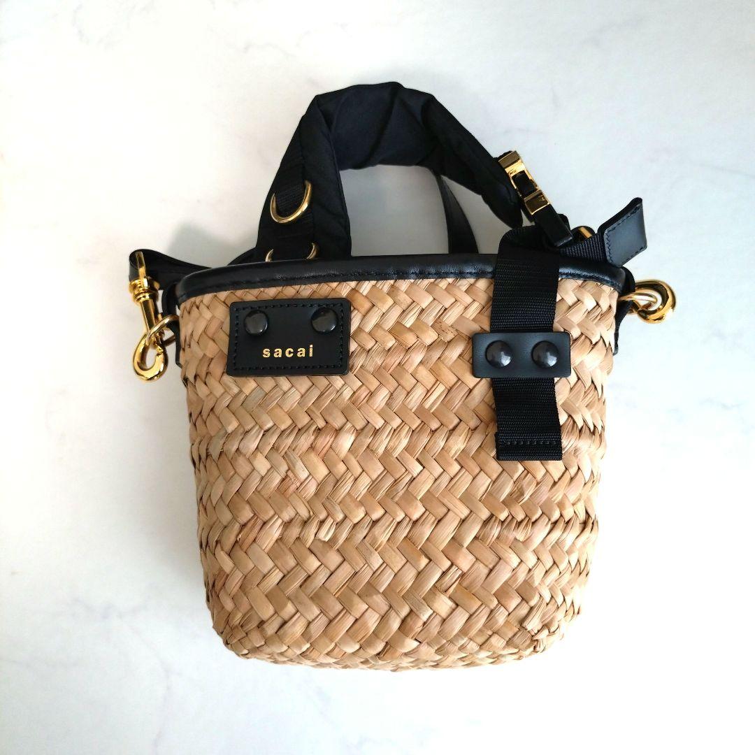 SACAI ハイブリッド　マルシェ　ミクロ　バッグ　カゴバッグ