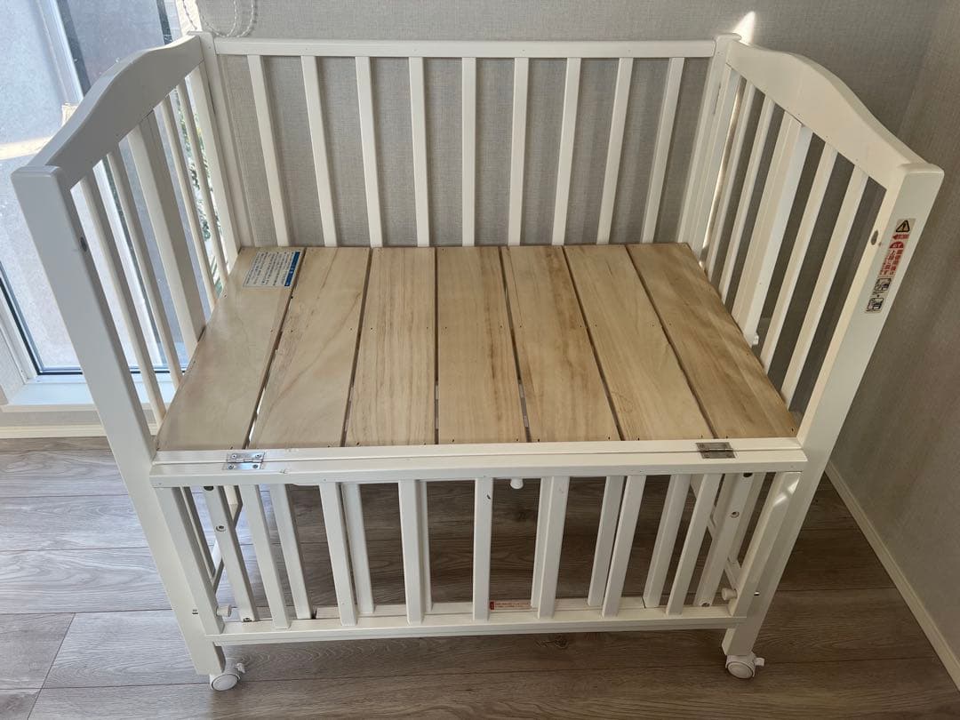 KATOJI 折りたたみ ベビーベッド 木製 ミニサイズ