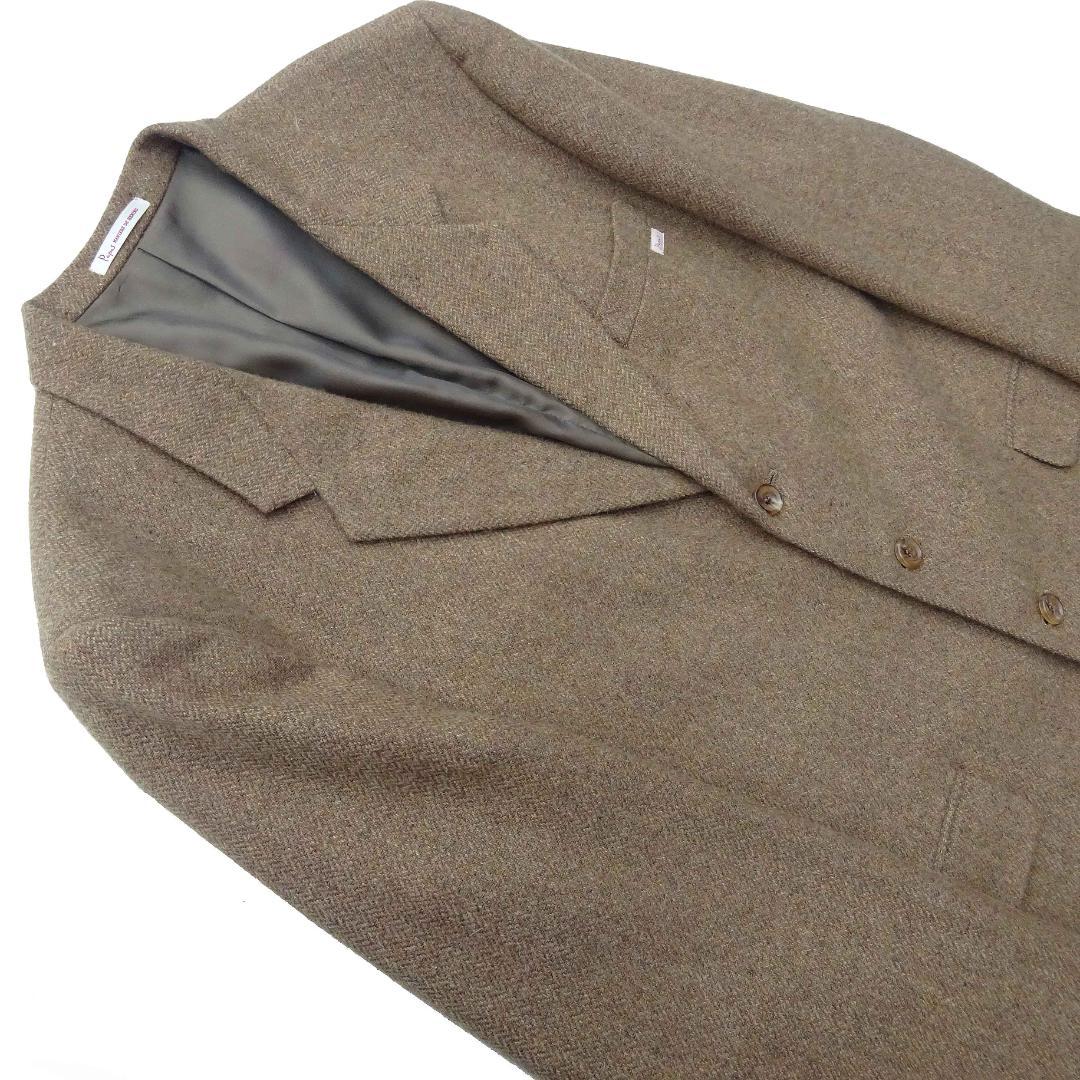 英国生地製Papas パパス カシミア100％ジャケット ブレザー紳士服46冬用