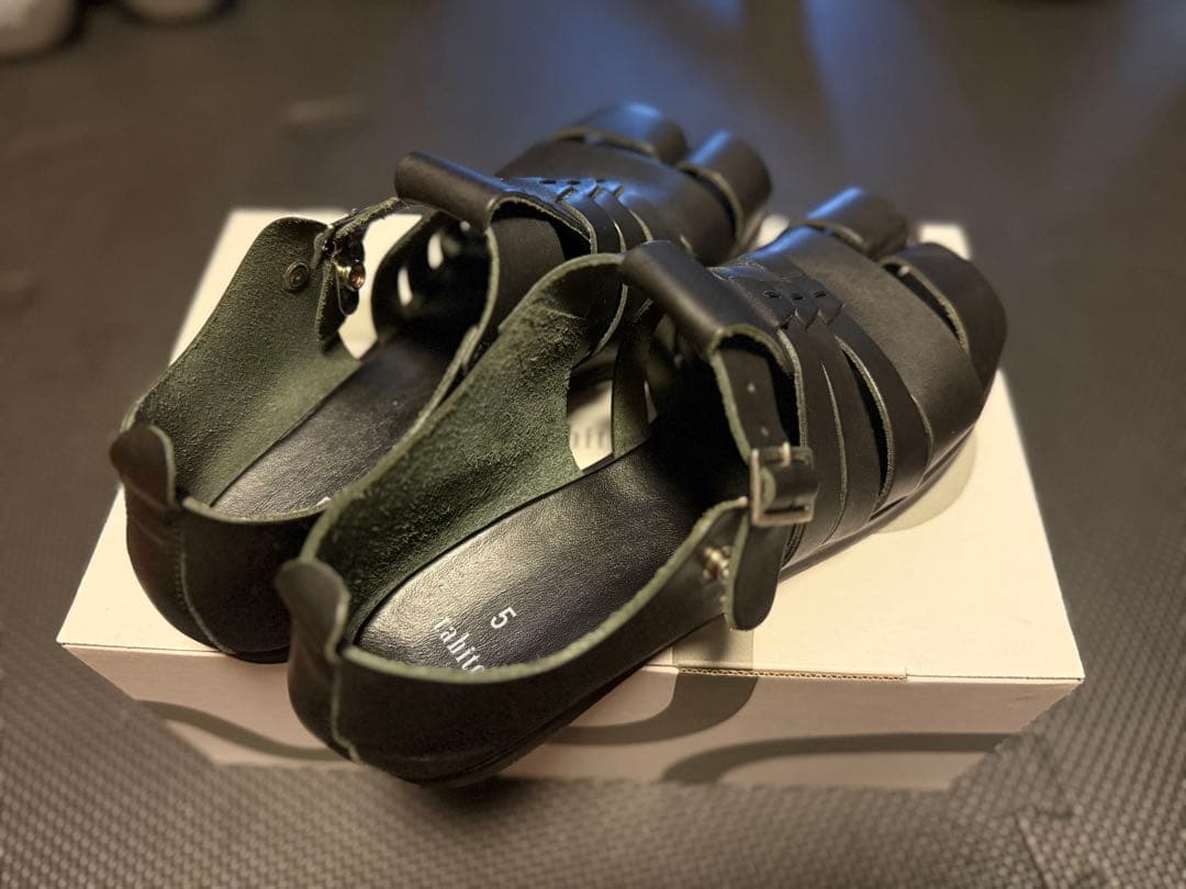 靴 tabito10 / Tabi Sandals / Black