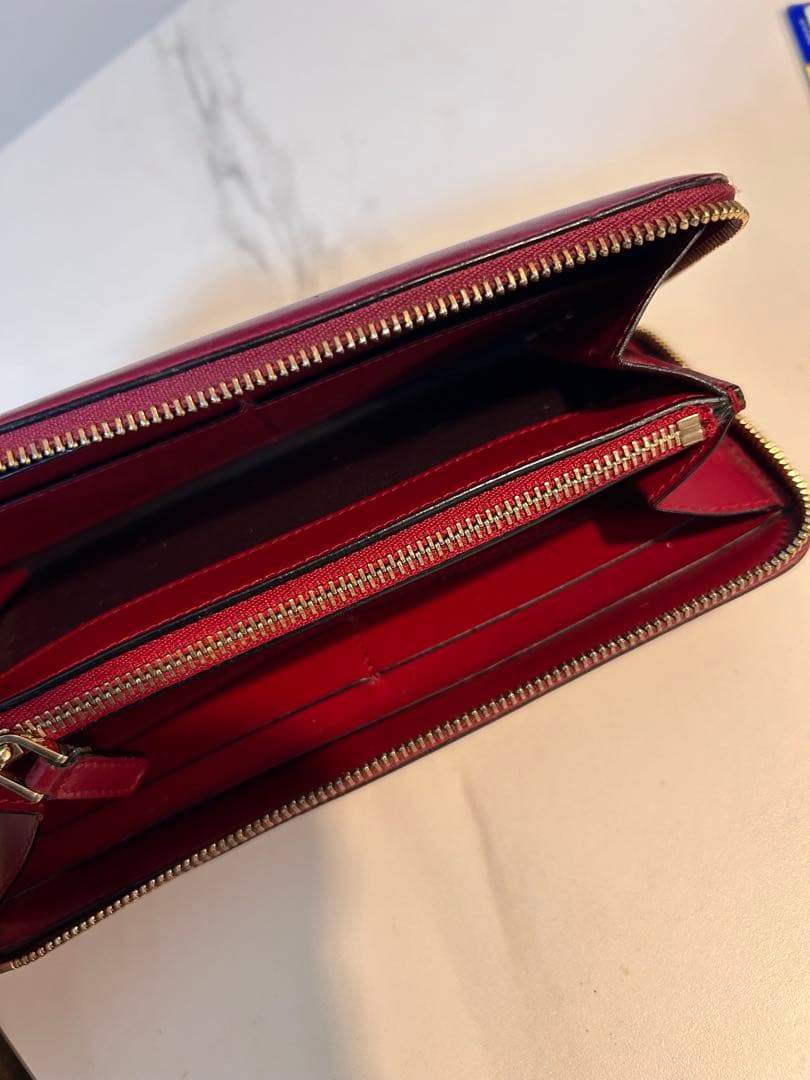 ブルガリ セルペンティ L字ファスナー 長財布 ピンク