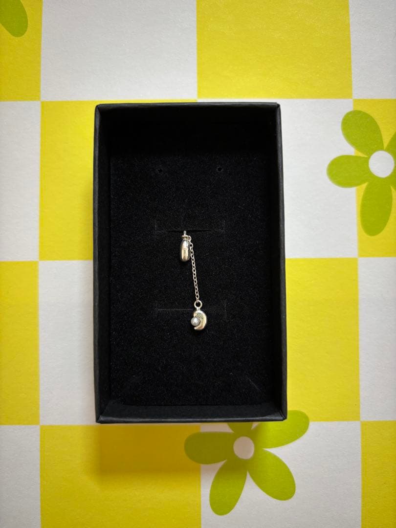 K シルバードロップピアス(片耳)