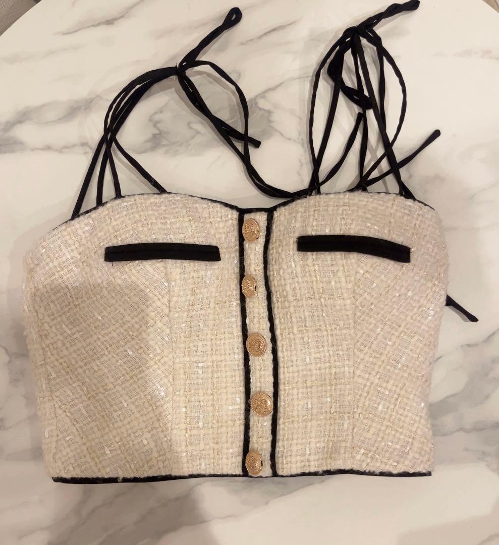 ROBE de FLEURS タイトドレス ホワイト