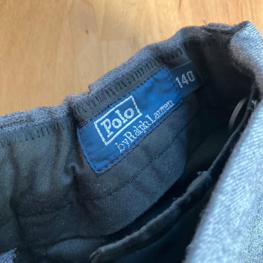 美品✨ラルフローレン　140 紺ブレザージャケット　グレーパンツ　卒業式　結婚式