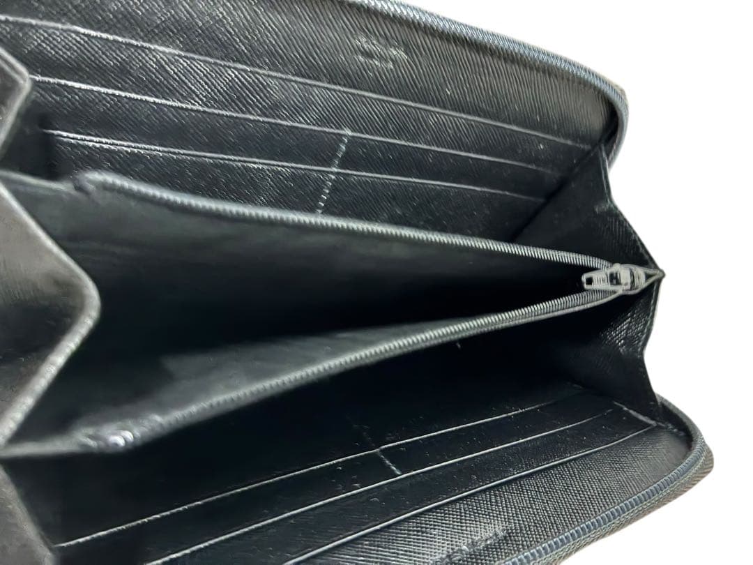 R*I様 PRADA 長財布 ラウンドファスナー ナイロン グリーン 箱・ギャラ