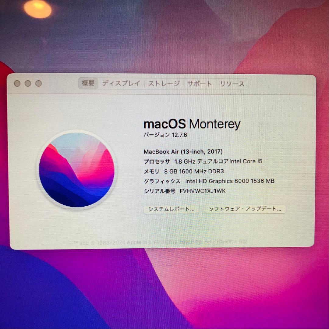 MacBook本体 Macbook Air 2017 13-inch