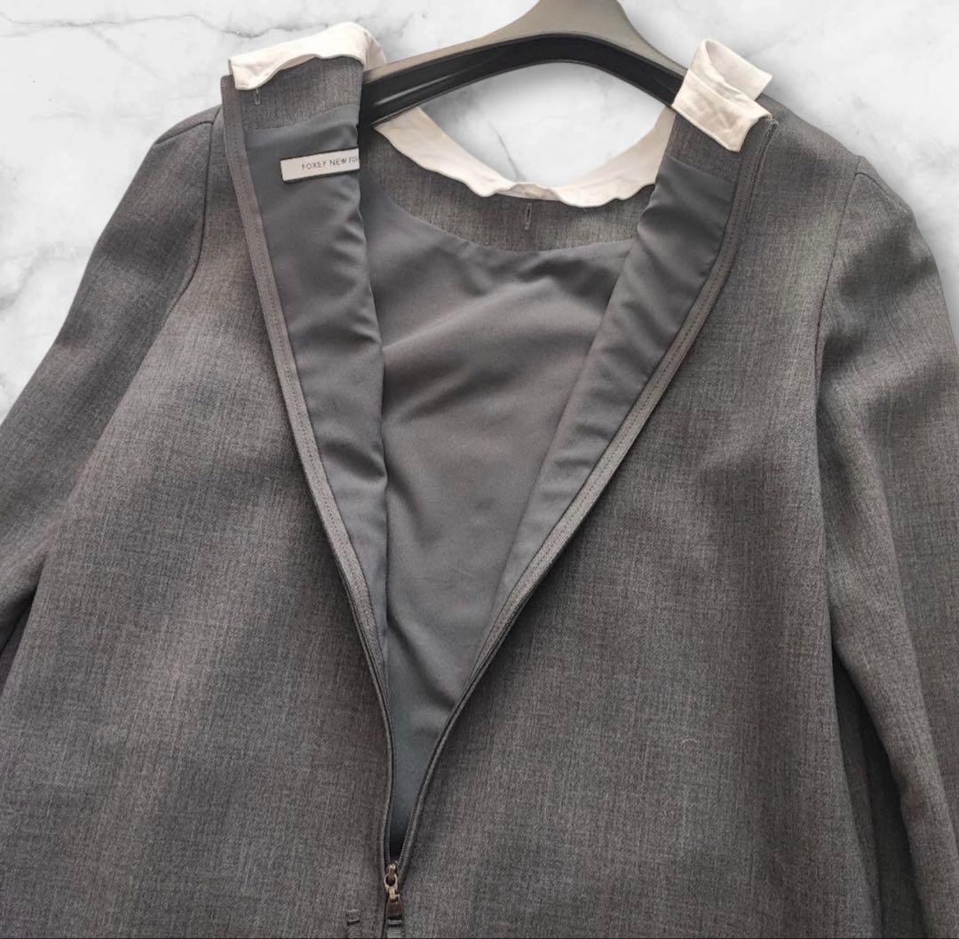 希少サイズ フォクシーニューヨーク プライベート ノワール ワンピース‪‪ 42