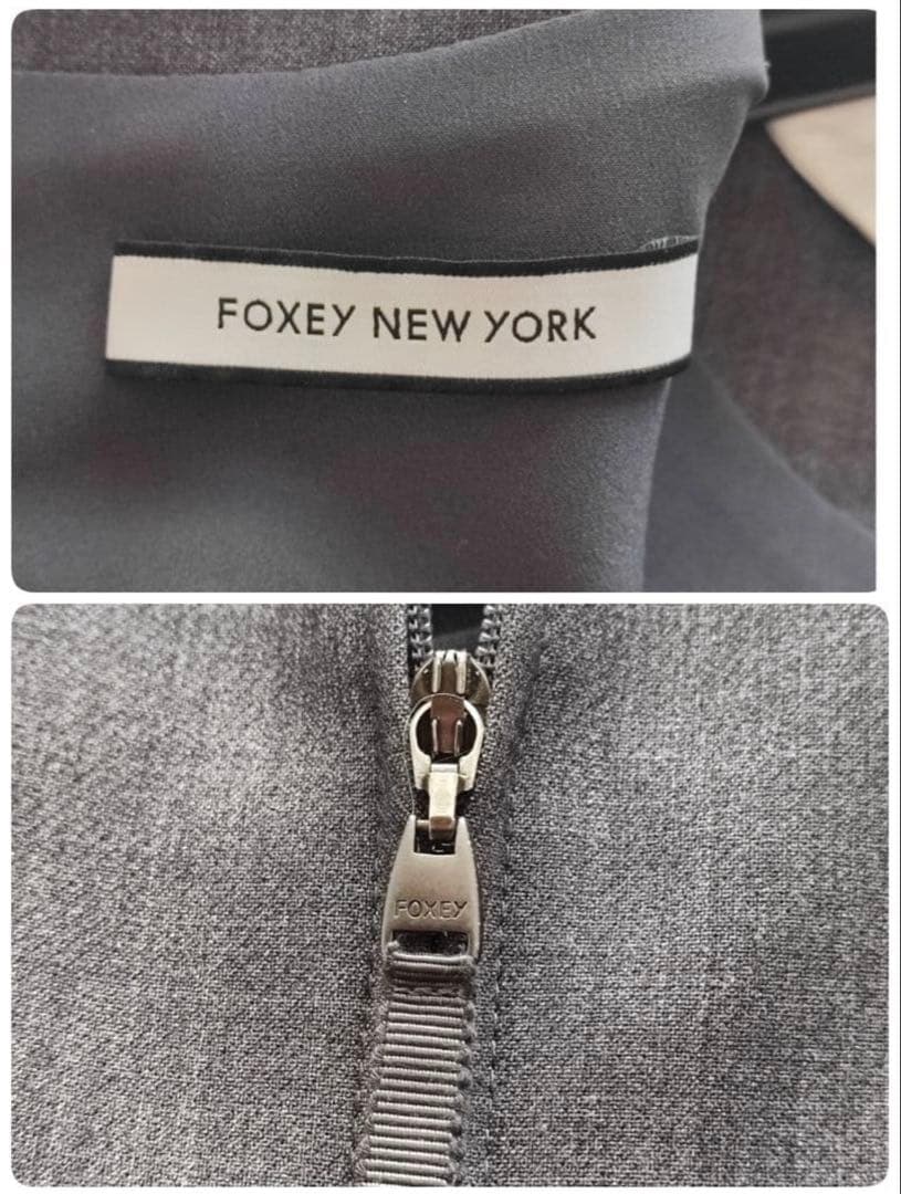 希少サイズ フォクシーニューヨーク プライベート ノワール ワンピース‪‪ 42