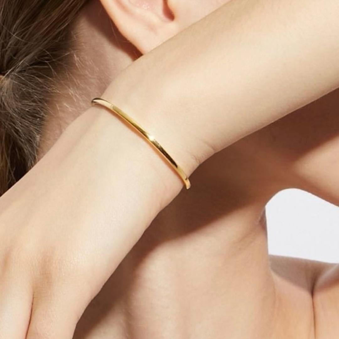 [bone] medium プレーン バングル