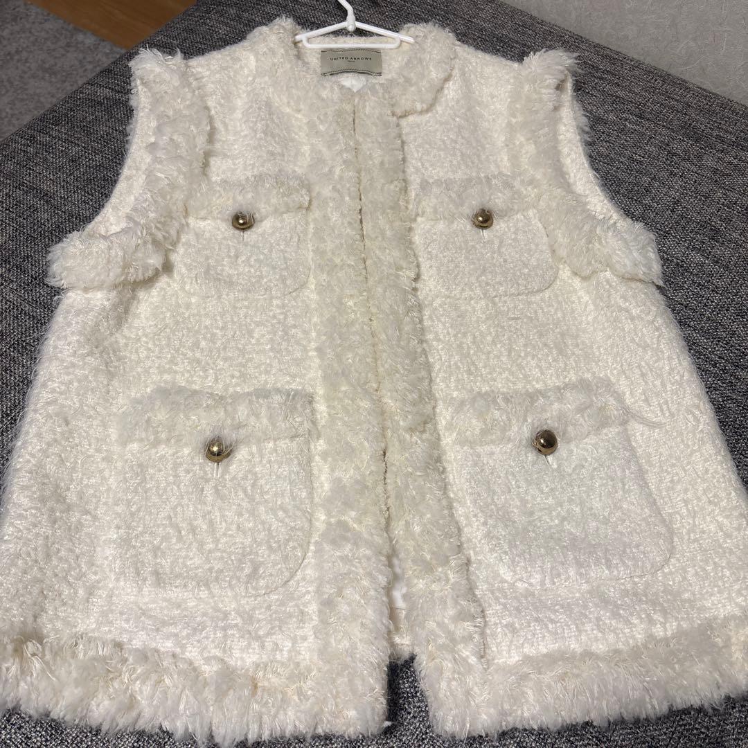 最終値下‼️ユナイテッドアローズ　GIOLICA ツイード ジレ　ベスト