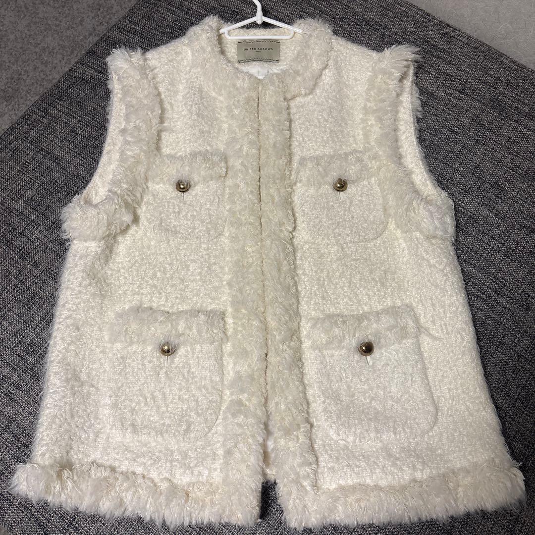 最終値下‼️ユナイテッドアローズ　GIOLICA ツイード ジレ　ベスト