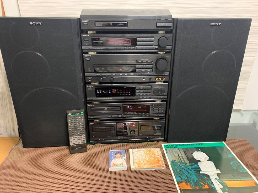 内蔵ブルーツゥース変更可能SONYリバティLBT-V750中古動作品レコード付き