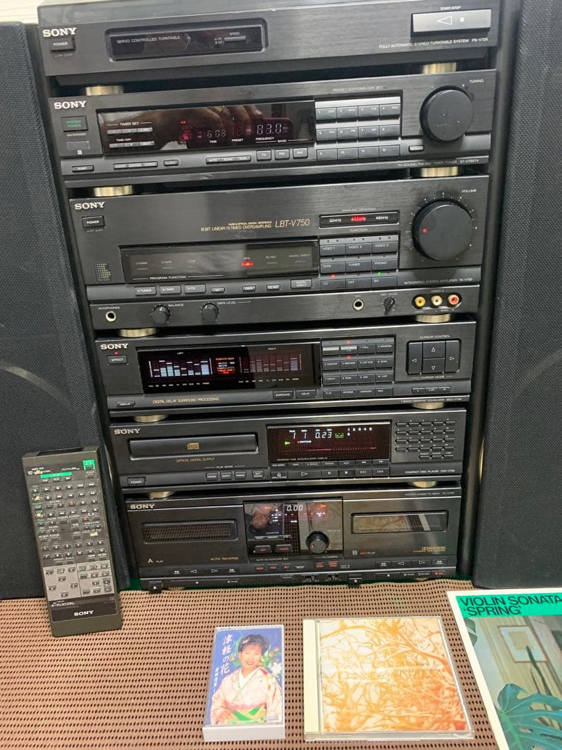 内蔵ブルーツゥース変更可能SONYリバティLBT-V750中古動作品レコード付き