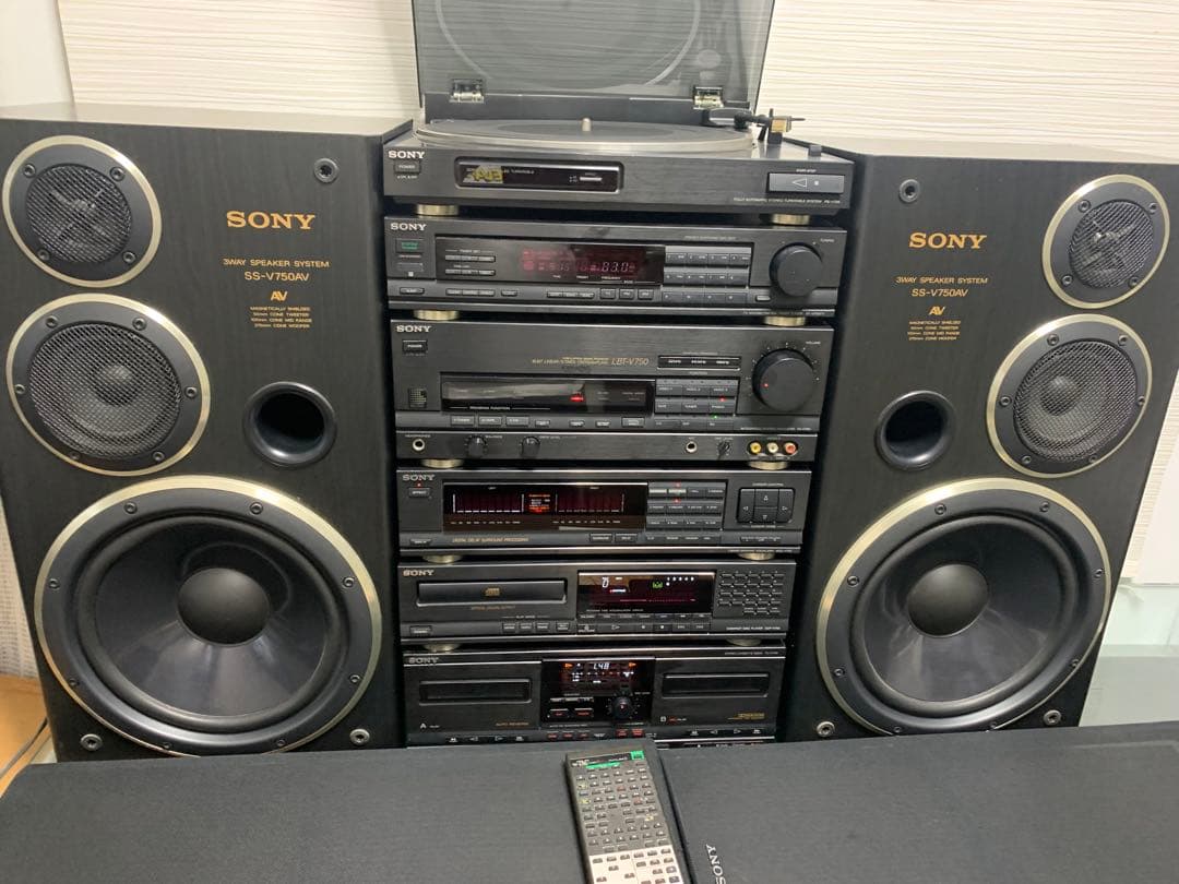 内蔵ブルーツゥース変更可能SONYリバティLBT-V750中古動作品レコード付き