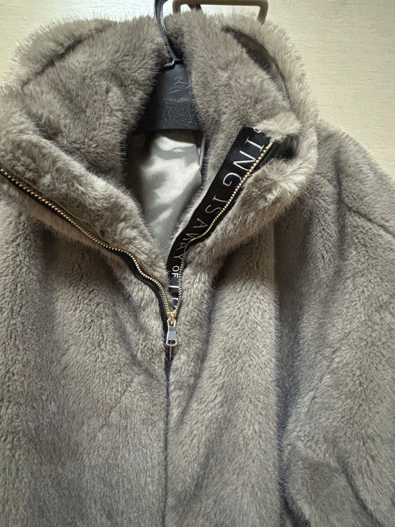 Eimee Law ミンクファースタンドネックショートコート