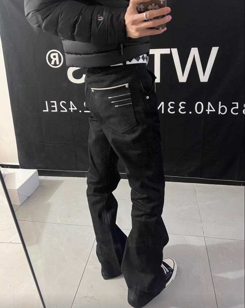 カロoriginal flare denim pants opium