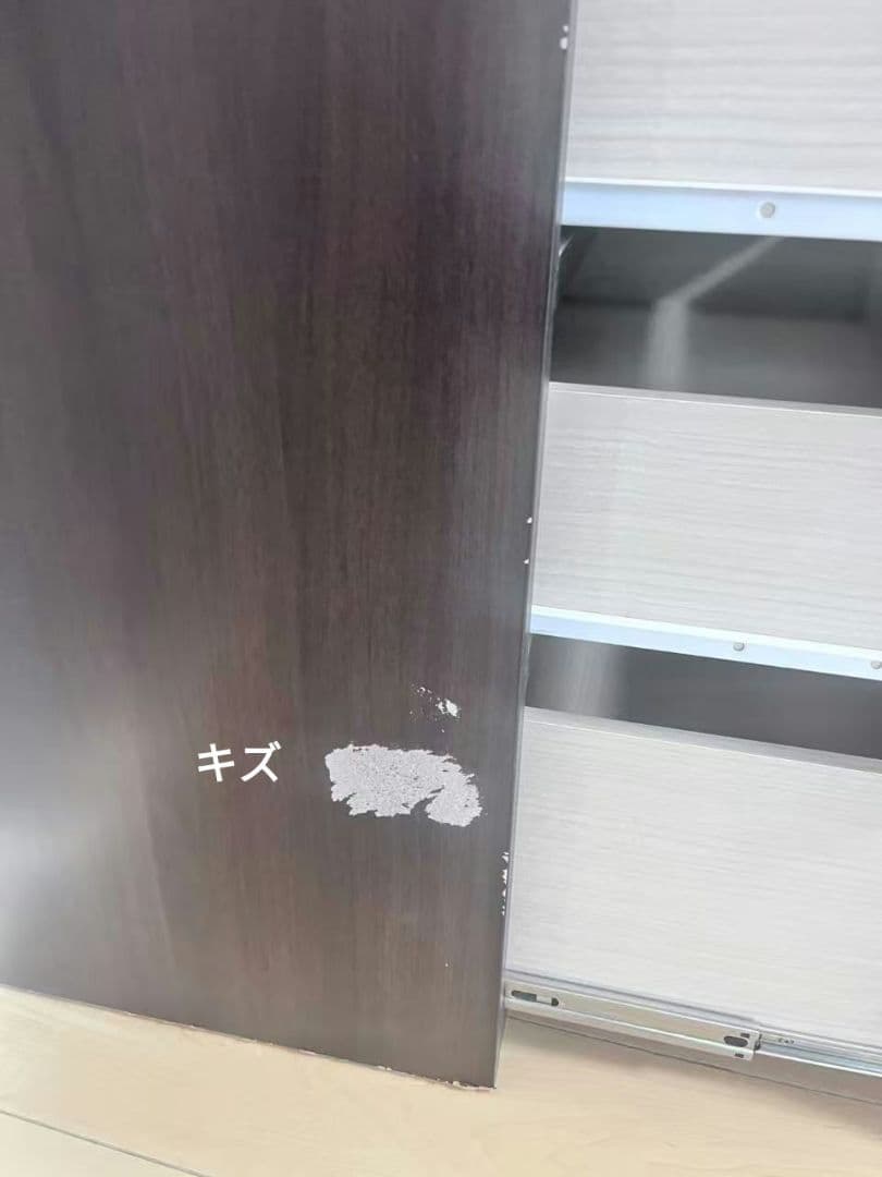 ハイチェスト 　ニトリタンス6段 引き出し　ミドルブラウン/ダークブラウン