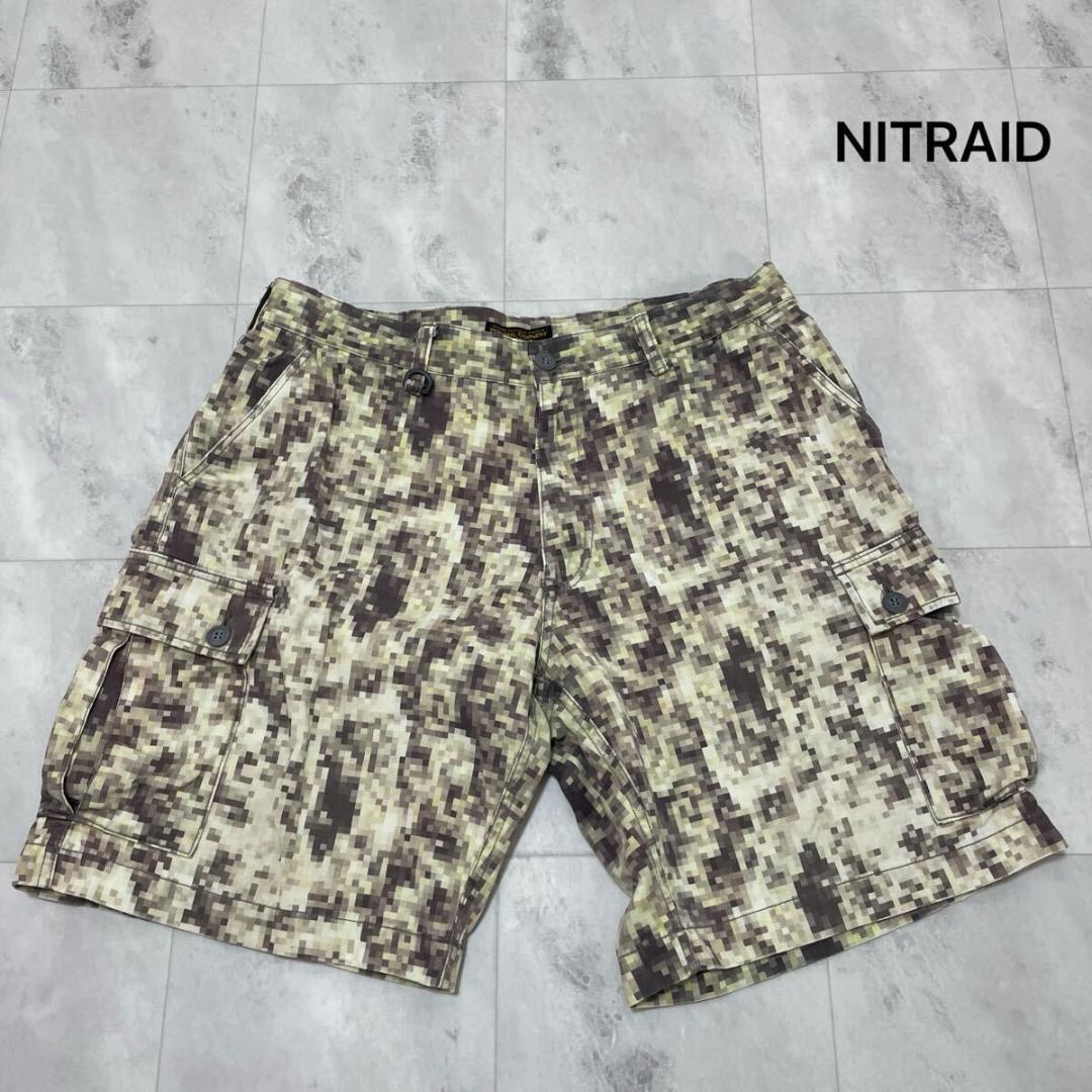 ナイトレイド ナイトロウ ハーフパンツ カーゴショーツ カモフラ モザイク