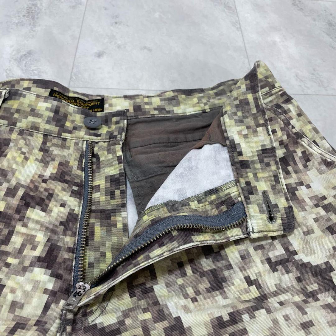 ナイトレイド ナイトロウ ハーフパンツ カーゴショーツ カモフラ モザイク