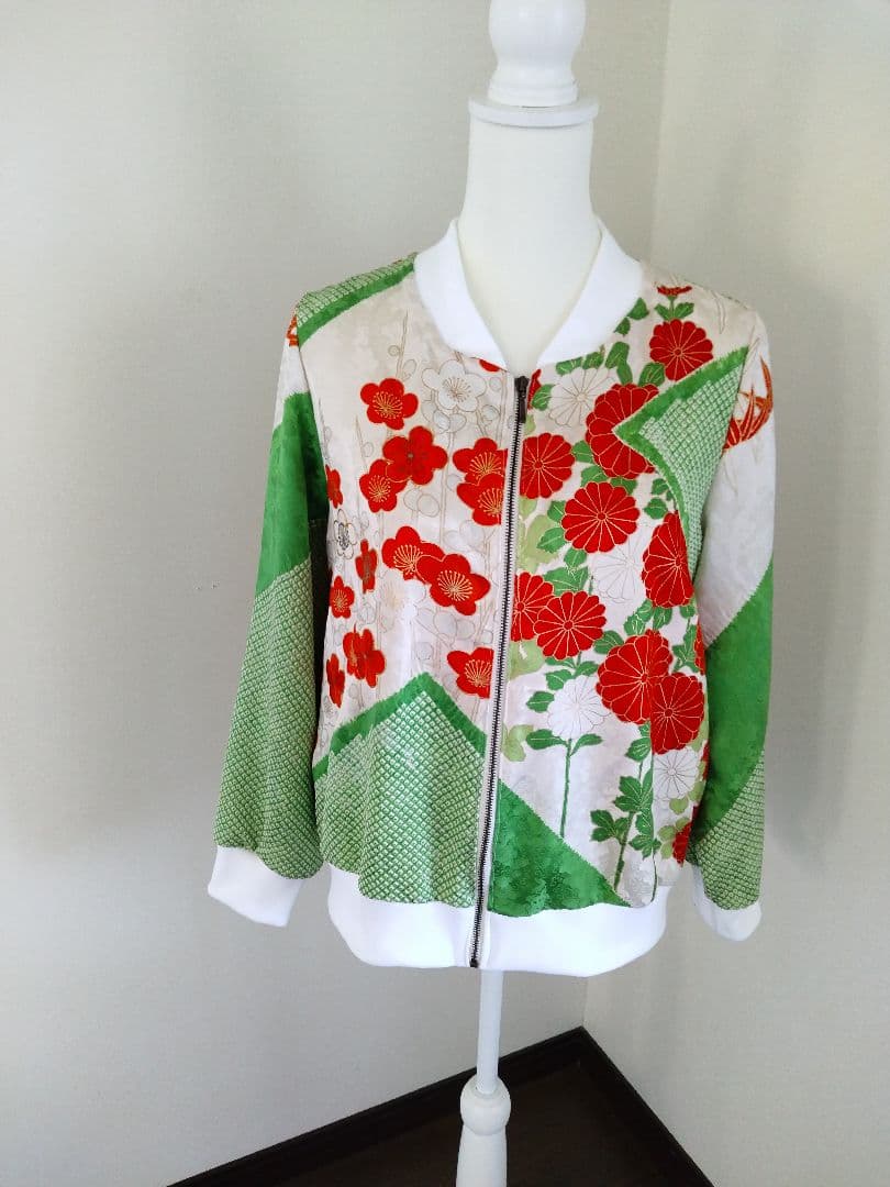 着物リメイク 振袖ブルゾン ベル