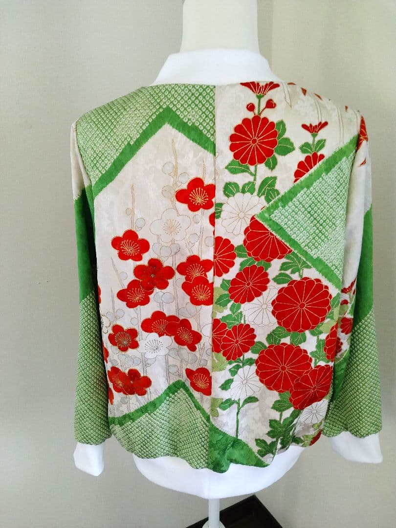 着物リメイク 振袖ブルゾン ベル