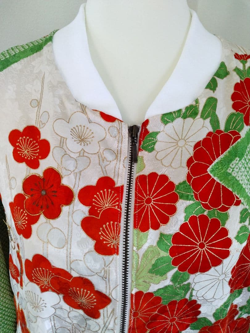 着物リメイク 振袖ブルゾン ベル