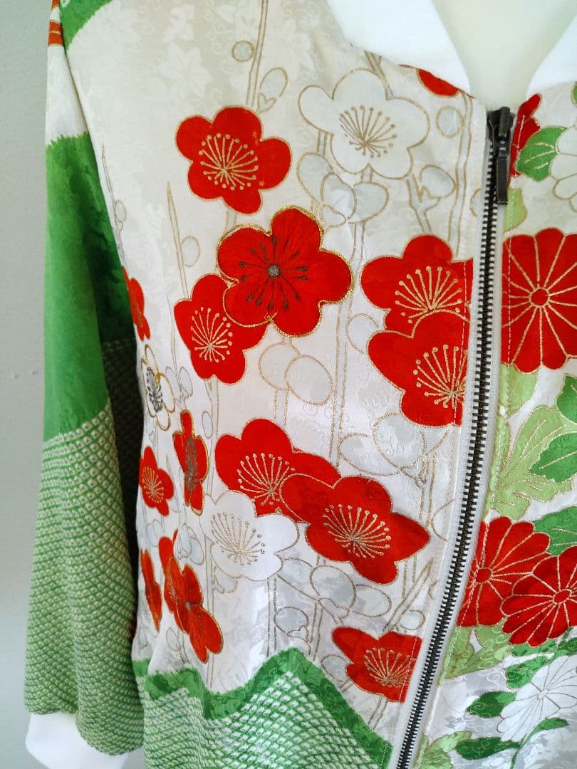 着物リメイク 振袖ブルゾン ベル