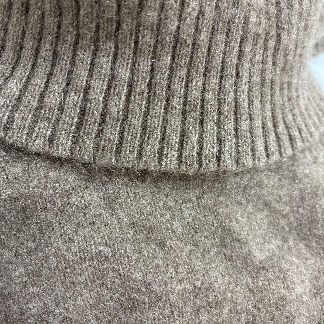 Curensology　ヤク　タートルネックニットワンピース　ブラウン系