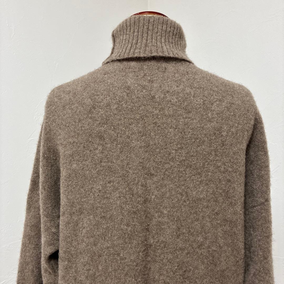 Curensology　ヤク　タートルネックニットワンピース　ブラウン系