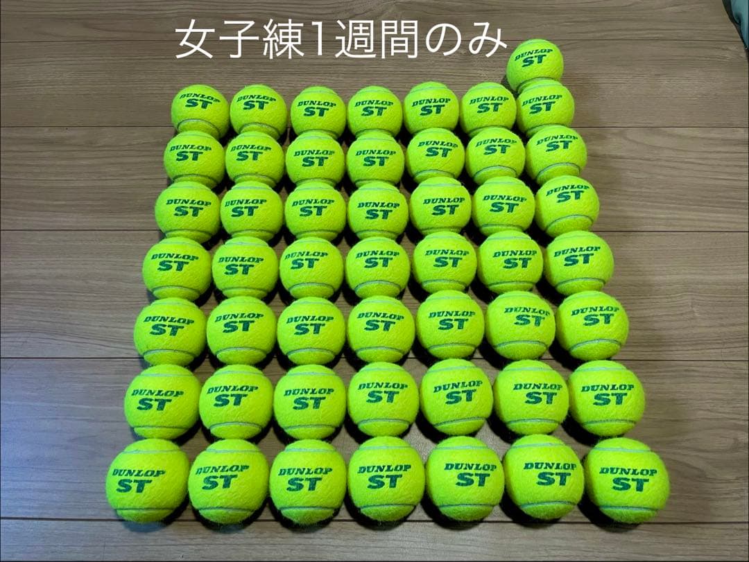 NN様 女子練1週間　即日発送　中古硬式テニスボール220球