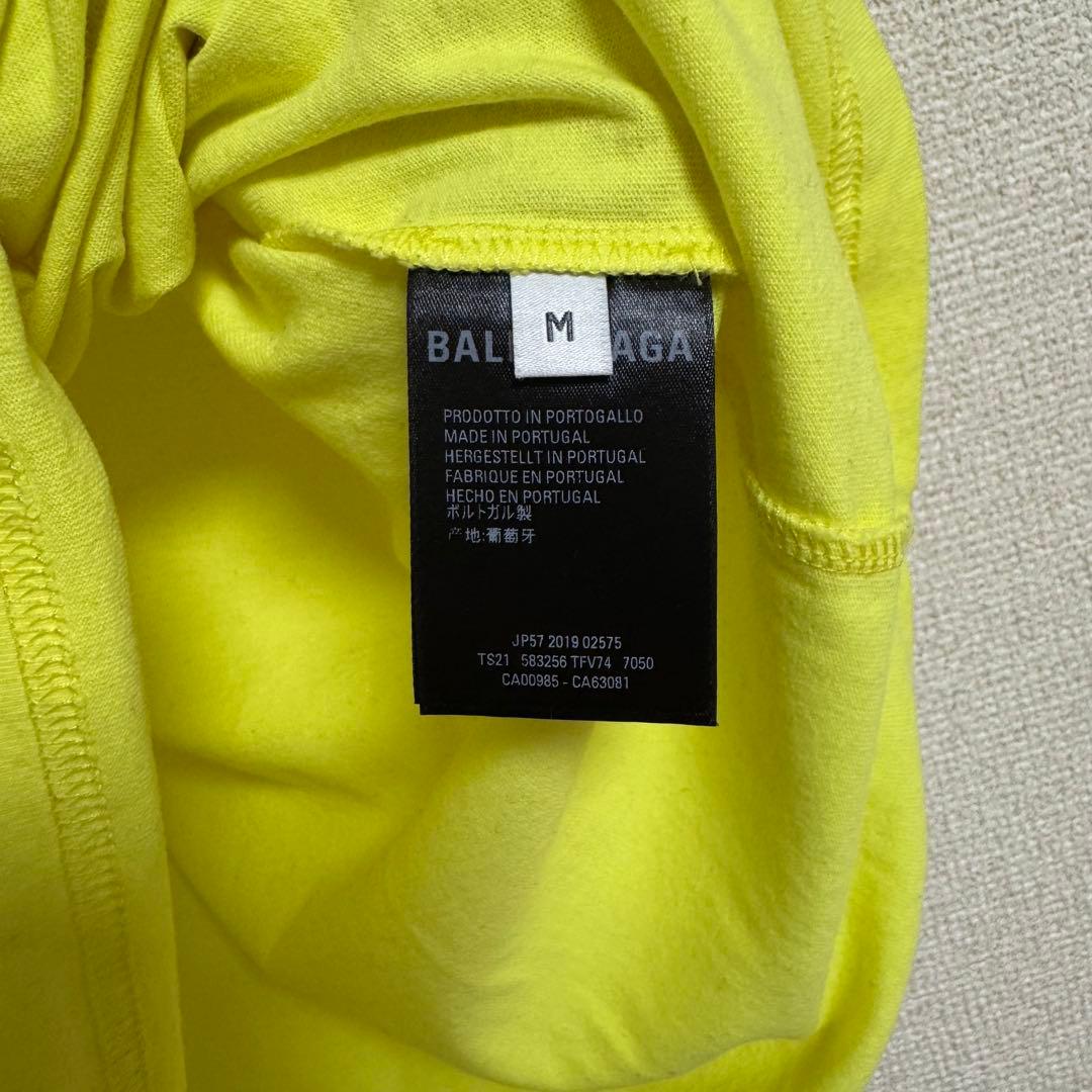 バレンシアガ　Tシャツ　蛍光黄色