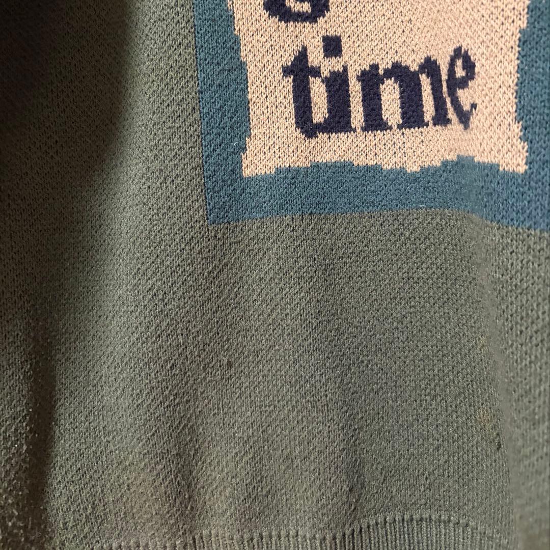 have a good time ニット　Mサイズ　カーキ　グリーン