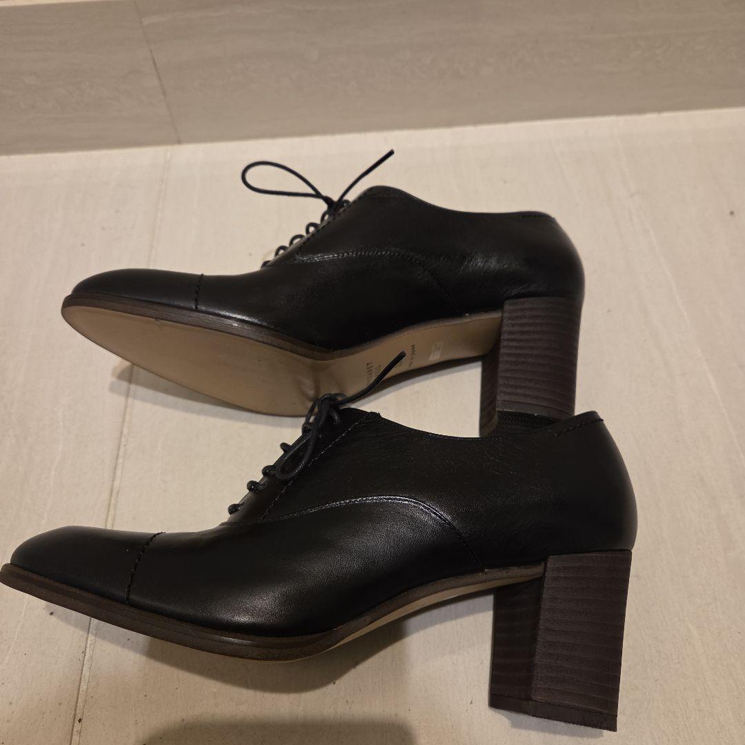 【美品】マーガレットハウエルアイデア　レースアップシューズ23.5　ブラック