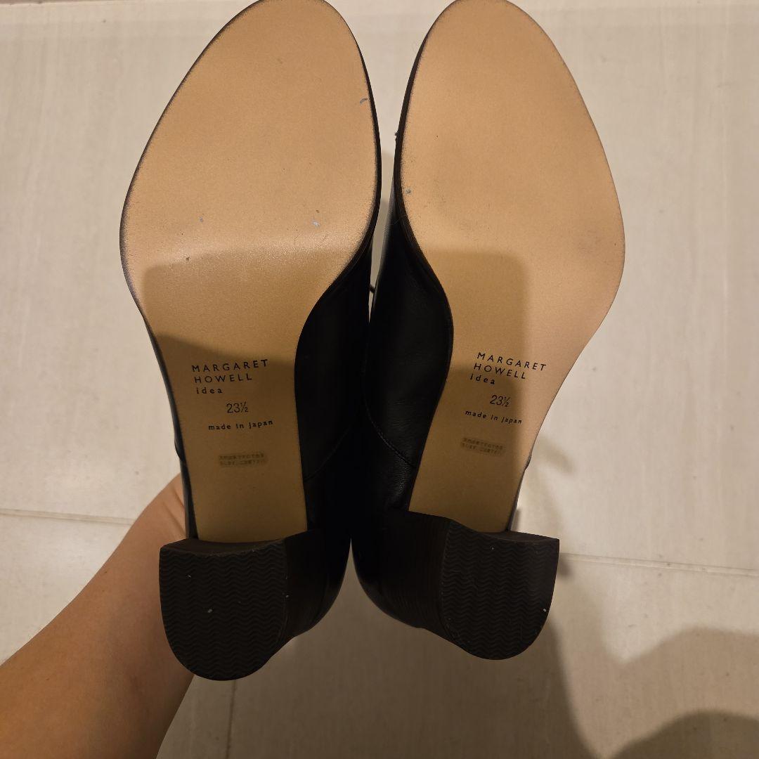 【美品】マーガレットハウエルアイデア　レースアップシューズ23.5　ブラック