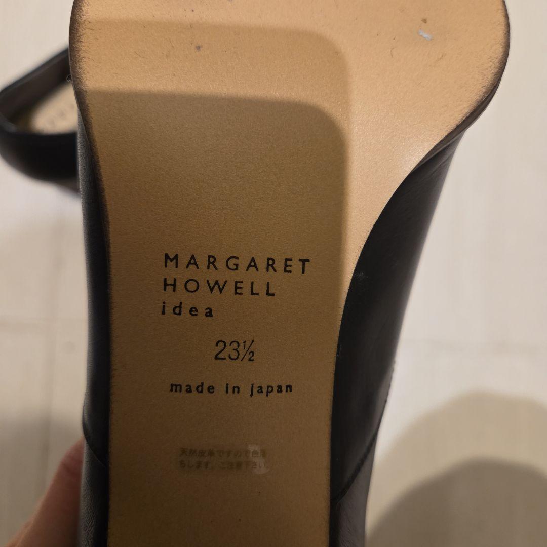 【美品】マーガレットハウエルアイデア　レースアップシューズ23.5　ブラック