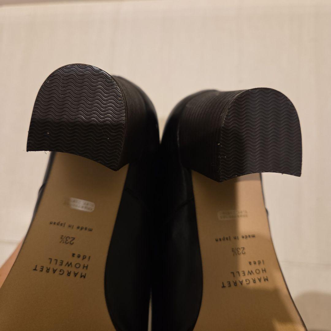 【美品】マーガレットハウエルアイデア　レースアップシューズ23.5　ブラック